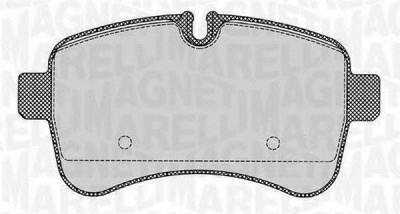 MAGNETI MARELLI 363916060284 -  Комплект тормозных колодок, дисковый тормоз